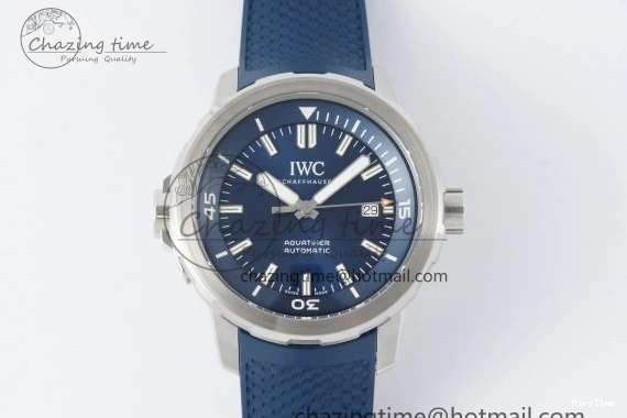 MIROTIME 0501 WellDesigned Aquatimer Automatic SS RSF 1:1 Best Edition Blue Dial on Blue Rubber Strap A 7057